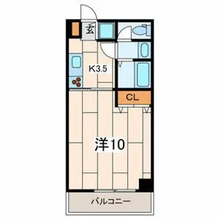神奈川県横浜市中区山下町【マンション】の間取り