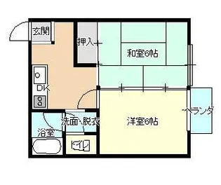メゾンユートピア【1階】の間取り