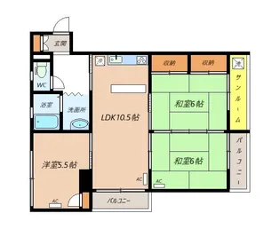 アルファ第2ビル【2階】の間取り
