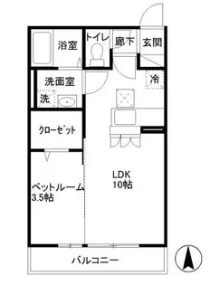 東京都練馬区高松6【アパート】の間取り