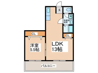 マンション忠岡【3階】の間取り