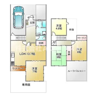 埼玉県鴻巣市吹上富士見1【一戸建】の間取り