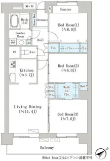 東京都文京区千石1【マンション】の間取り