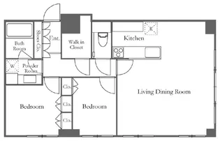 リエトコートアルクスタワー【10階】の間取り