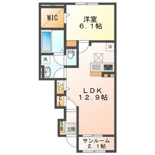 アーク C【1階】の間取り