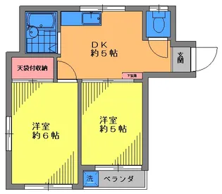 ベルハイム戸越I【2階】の間取り
