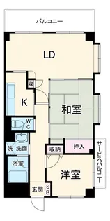 レスタージュ港南台【2階】の間取り
