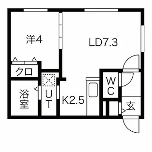 北海道札幌市西区琴似三条3【マンション】の間取り