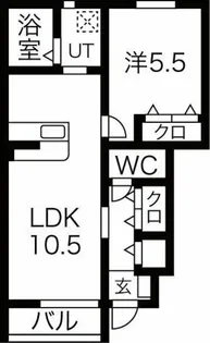 Foluna II【1階】の間取り