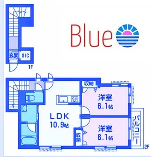 アシリア染【2階】の間取り