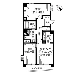 東京都中央区日本橋箱崎町【マンション】の間取り