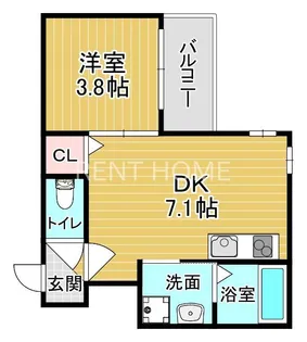 ジャカルタ519【3階】の間取り