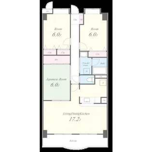 リーフマンション グランディア【2階】の間取り
