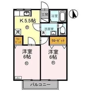 アーバンライフ多田館【1階】の間取り