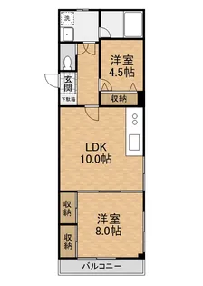 池上公園ビル【5階】の間取り