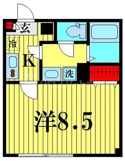 ルピナス平井【3階】の間取り