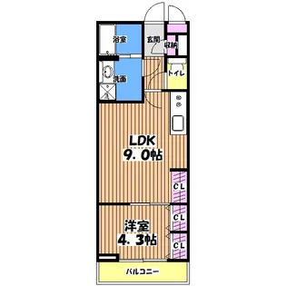 リブリ・淵野辺III【1階】の間取り