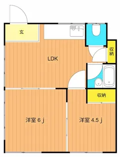 たつみ荘【1階】の間取り