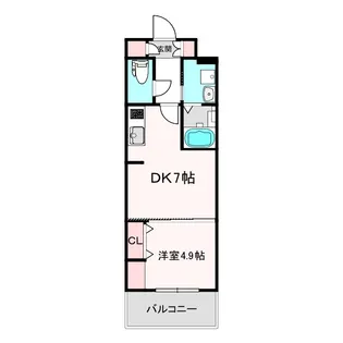 ベラジオ阿倍野【3階】の間取り