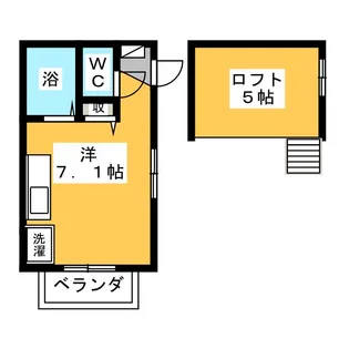 リバーウィンド【2階】の間取り