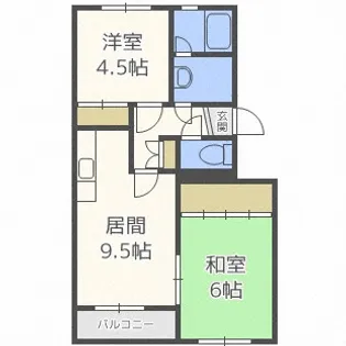 コーポ30【3階】の間取り