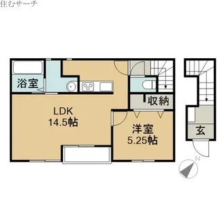 リーブルファイン住吉町【2階】の間取り