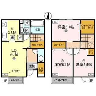 サニーコート聖IX【2階】の間取り