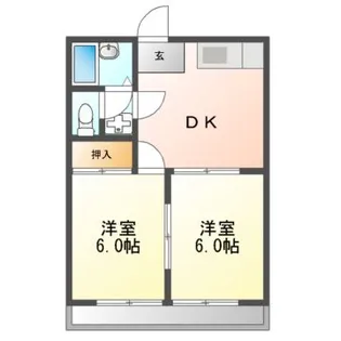 コーポ本町【2階】の間取り