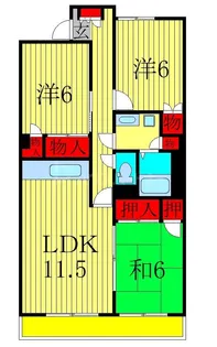 ポルシェ柏【2階】の間取り