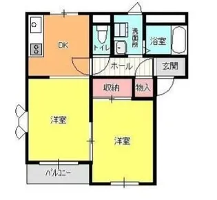 ハイツ彩風C(ハイツカゼシー)【2階】の間取り