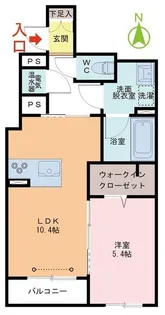 シャトードゥレスト【2階】の間取り