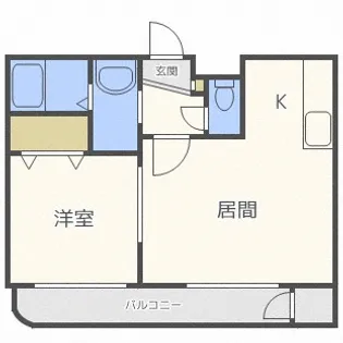ラ・メール北園【3階】の間取り