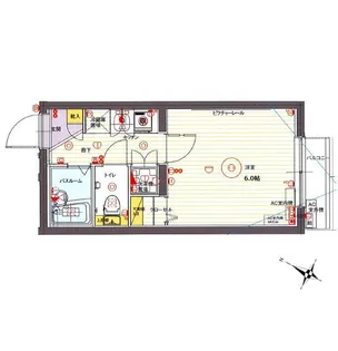 クレイシア大山【4階】の間取り