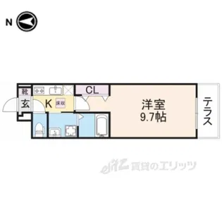 アンジュドボヌール香里園【1階】の間取り