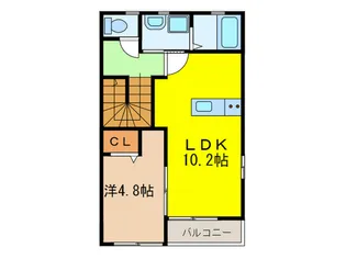 緑町ハイツ【2階】の間取り