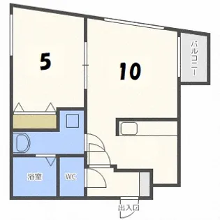 アムール中島公園【1階】の間取り