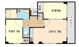 こぐまハウス屋島東A【1階】の間取り