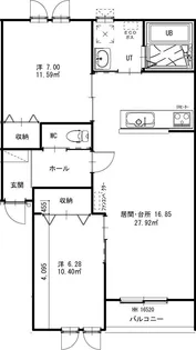 トレント【2階】の間取り