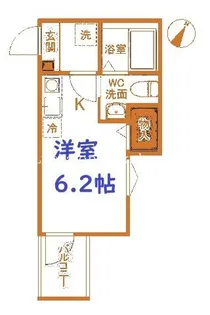 ルミナ境之谷【3階】の間取り