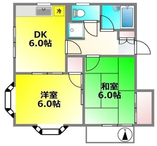 オレンヂコート【2階】の間取り