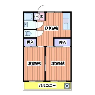 コーポクリハラ【2階】の間取り
