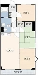 グリーンヒルズ白山【4階】の間取り