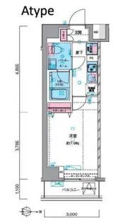 ジェノヴィア押上スカイガーデン【7階】の間取り