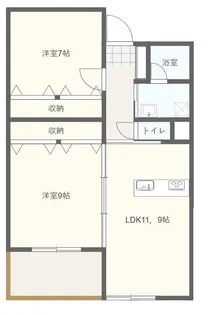 ラメールデトワール【1階】の間取り