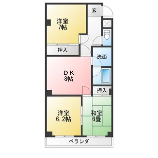 レジデンス栄【2階】の間取り