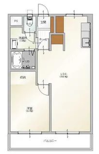 コーポシャルム【2階】の間取り