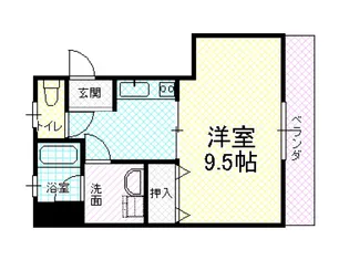 ハイツグラソーレ【2階】の間取り