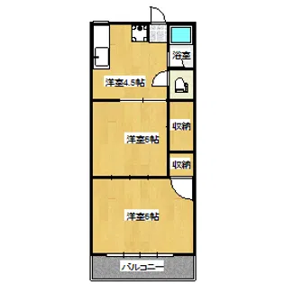 土田コーポ【1階】の間取り