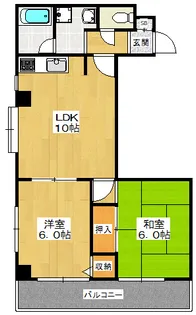 アビタシオン土田【4階】の間取り