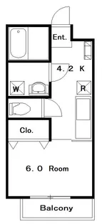 アミティシーボルト通り【1階】の間取り